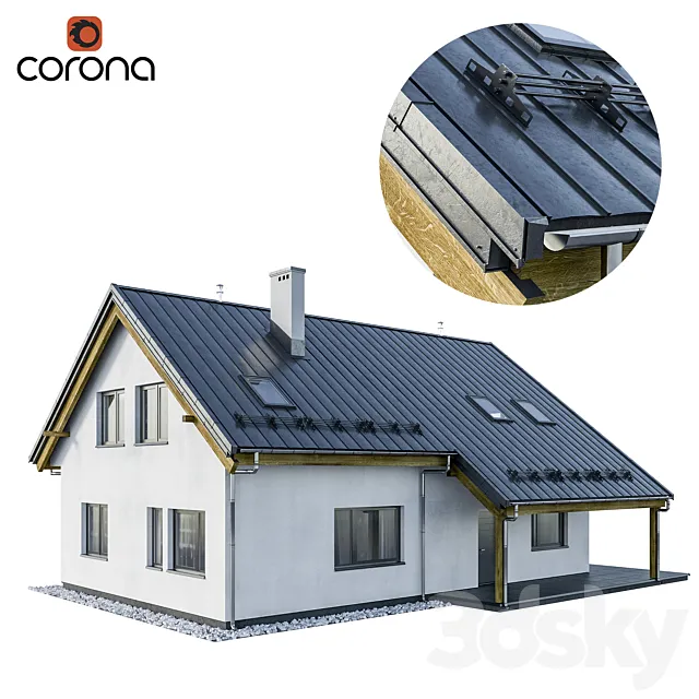 Modern house 01 3DModel