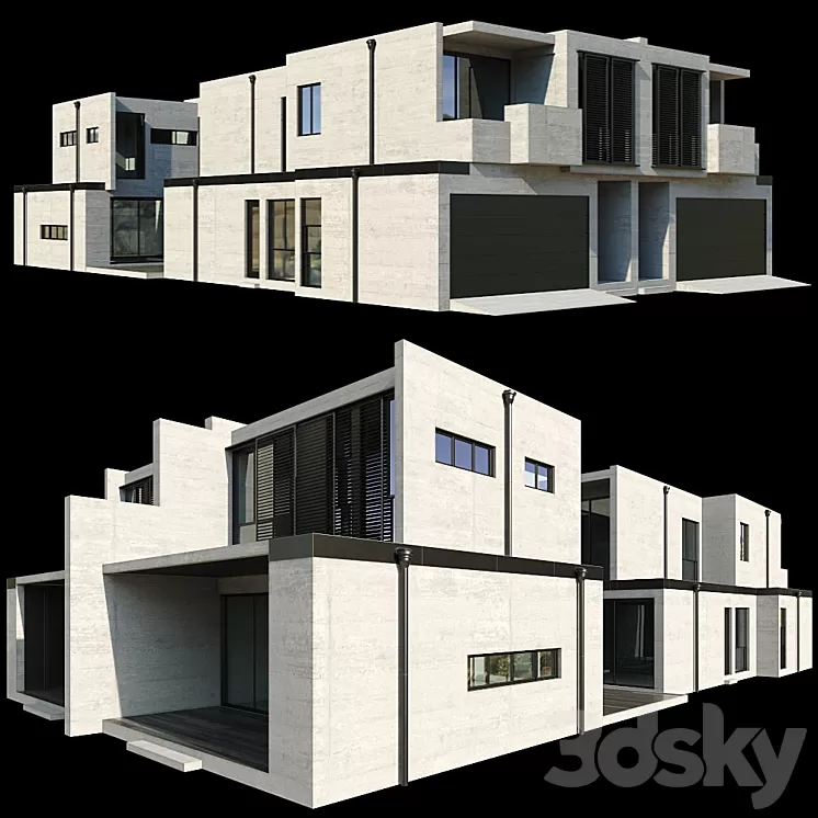 Modern House 03 3D Model