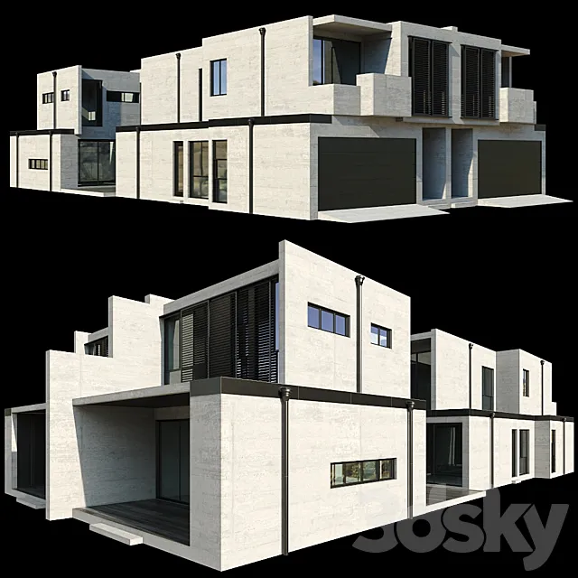 Modern House 03 3D Model