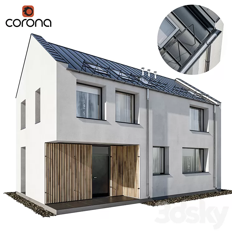 Modern house 06 3D Model