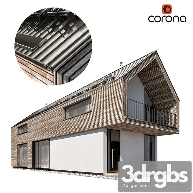 Modern house 07 3D Model Download