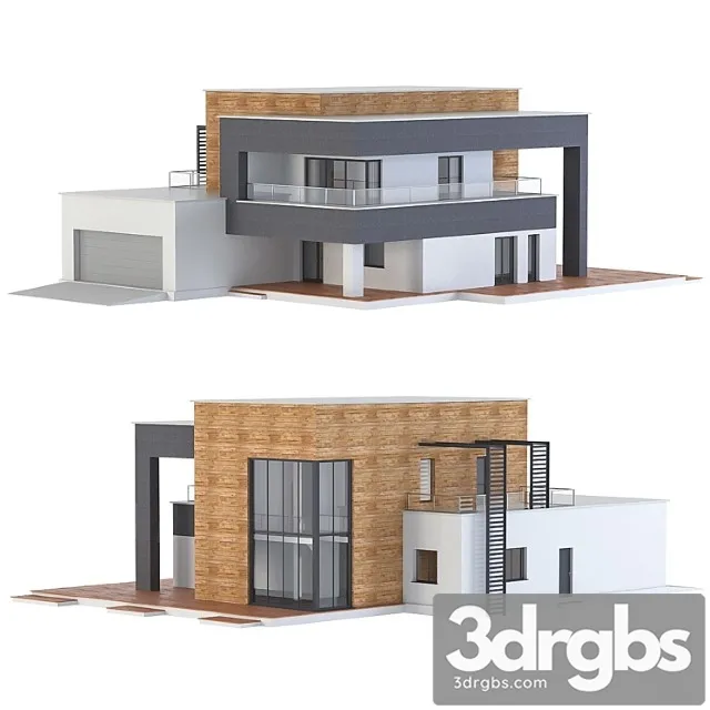 Modern House 1 3D Model Download