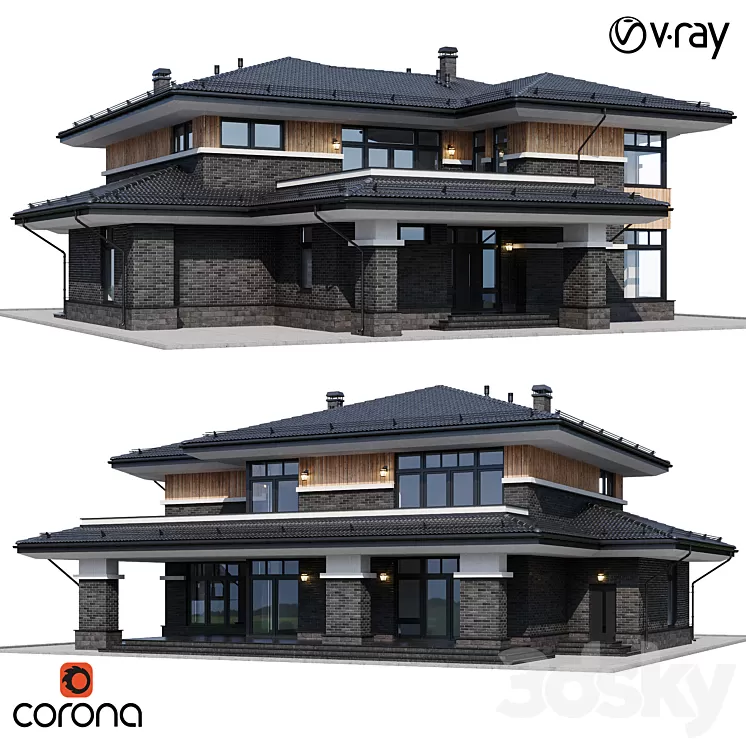 modern house 23 3D Model
