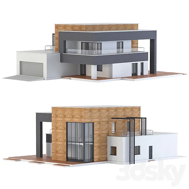 Modern house 3D Model