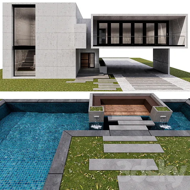 MODERN HOUSE NO14 3D Model