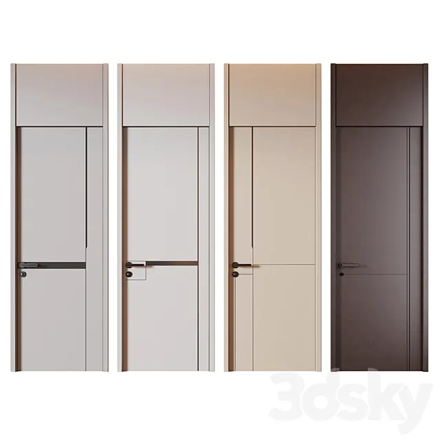 Modern Indoor Door 3D Model