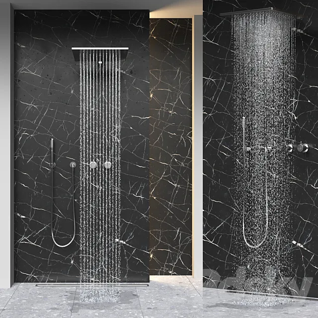 modern interior shower (fantini) 3DModel