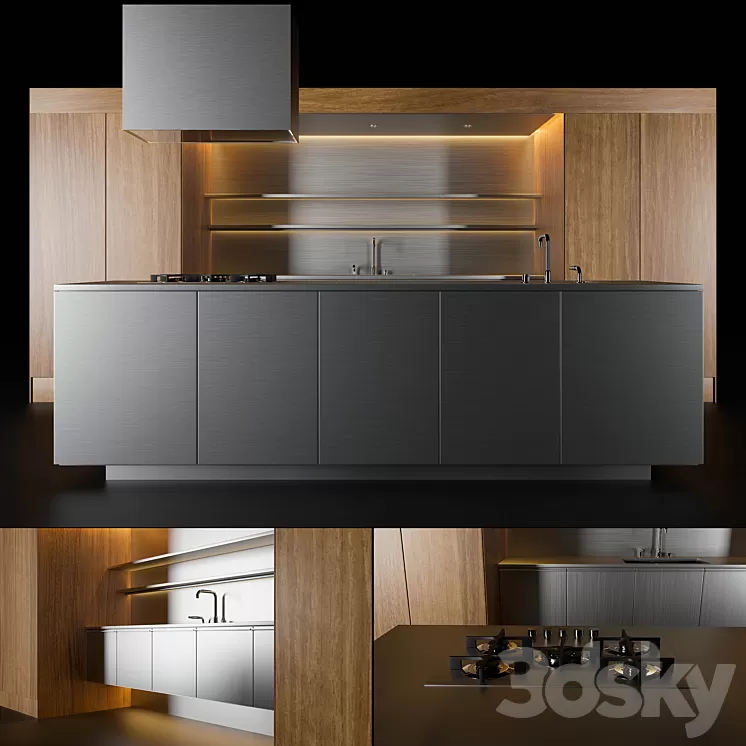 Modern kitchen 1 3D Model