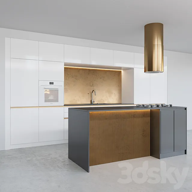 Modern kitchen 12 3D Model