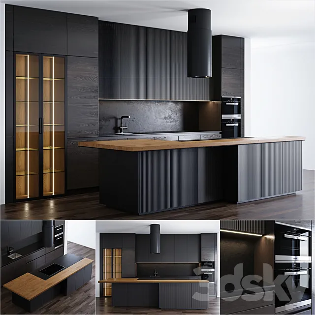 Modern kitchen 3 3D Model