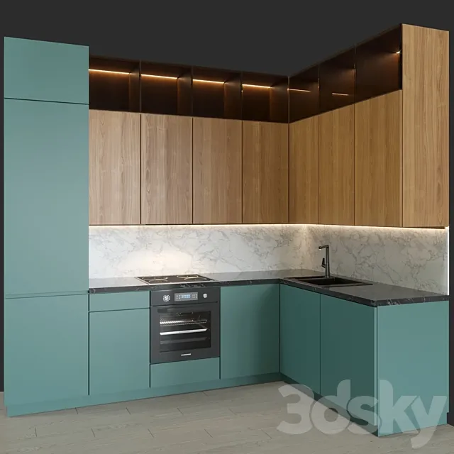 Modern Kitchen 30 3D Model Modern Kitchen 30 3D Model