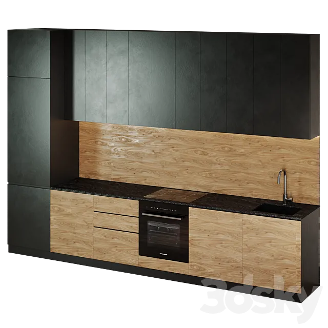 modern kitchen 3D Model modern kitchen 3D Model