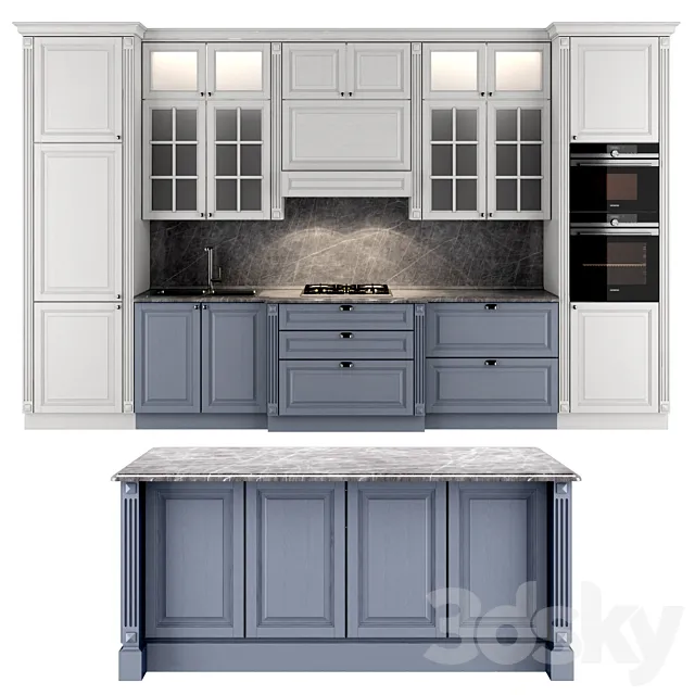 Modern kitchen 3D Model Modern kitchen 3D Model