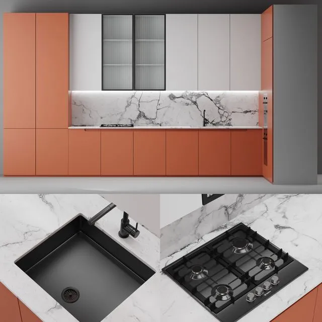 Modern kitchen 3D Model