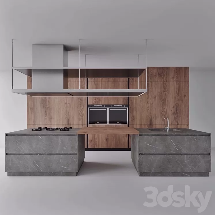 Modern kitchen 3D Model Modern kitchen 3D Model