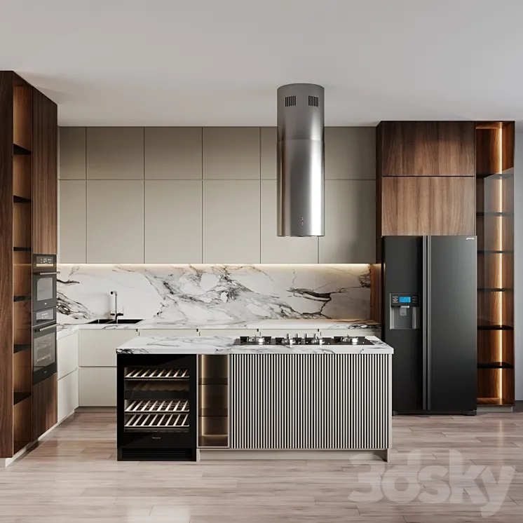 modern kitchen 46 3D Model Free Download modern kitchen 46 3D Model Free Download
