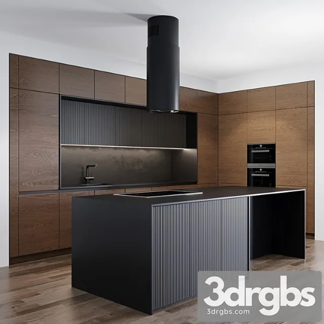Modern kitchen 5 3D Model Download