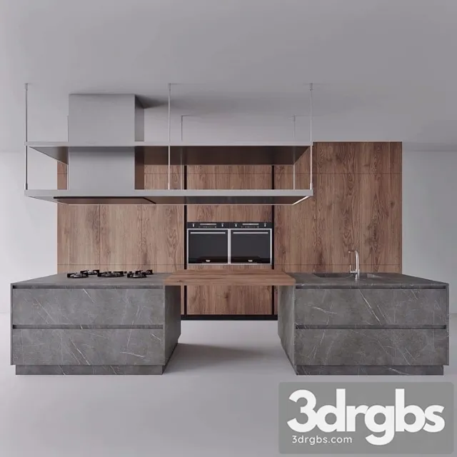Modern kitchen_2_3 3D Model Download