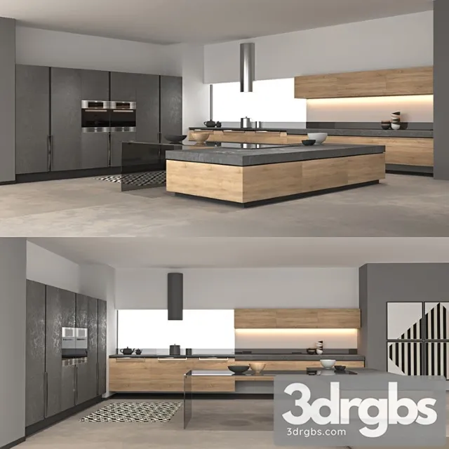 Modern kithen modern kitchen 3D Model Download