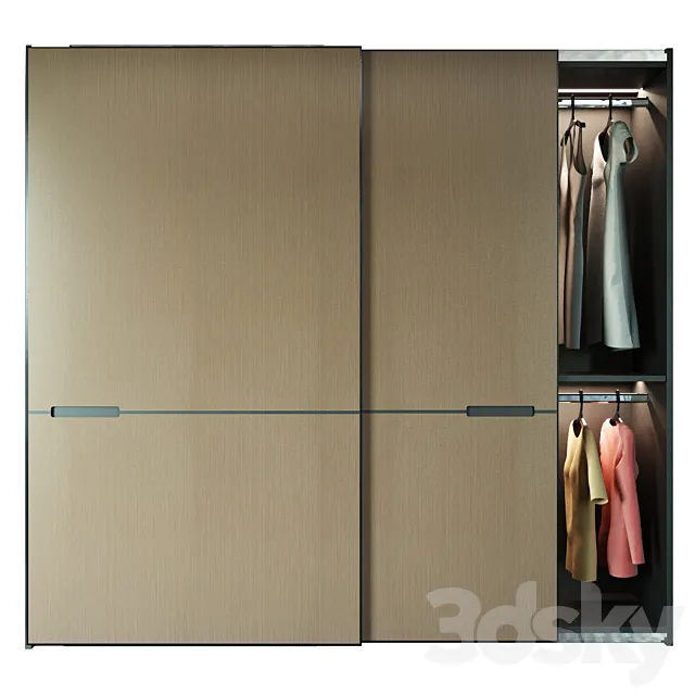 Modern laconic wardrobe 3D Model Modern laconic wardrobe 3D Model