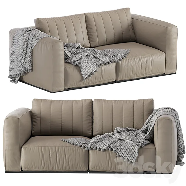 Modern Leather Modular Sofa 3D Model Modern Leather Modular Sofa 3D Model