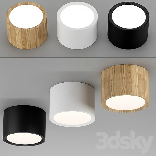 Modern LED Ceiling Lights 005 3D Model
