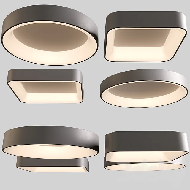 Modern LED Ceiling Lights 3DModel