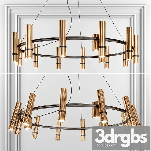 Modern Metal Chandelier03 3D Model Download