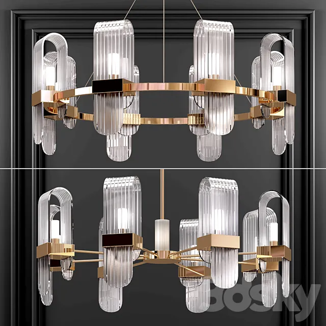 Modern metal Chandelier05 3DModel Modern metal Chandelier05 3DModel