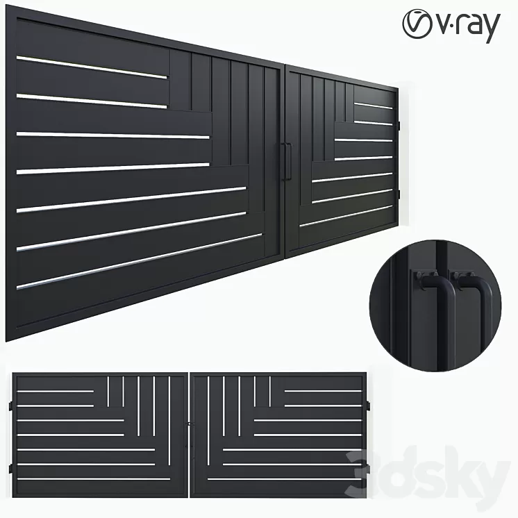 MODERN MS MAIN GATE 3D Model