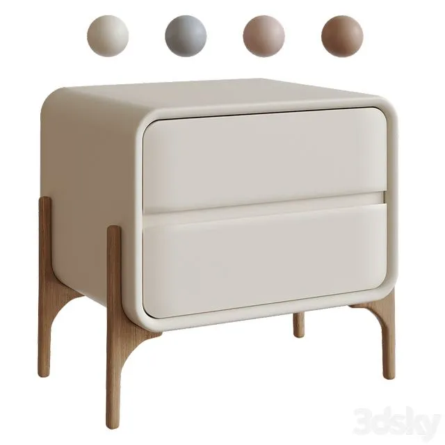Modern Nightstand 3D Model Modern Nightstand 3D Model