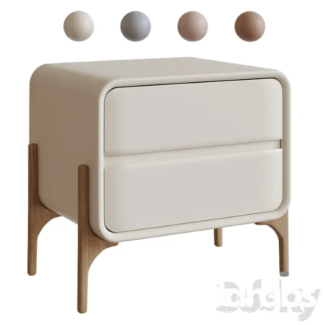 Modern Nightstand 3D Model Download