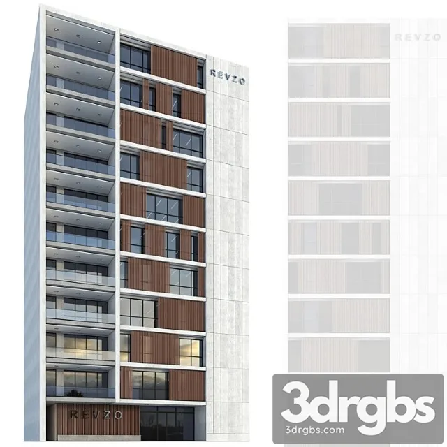 Modern office building no. 5 3D Model Download