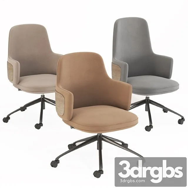 Modern office chair 001 (3 size) 2 3D Model Download