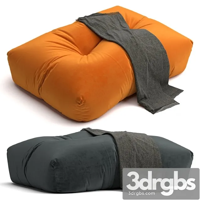 Modern poof minimalism 2 color 2 3D Model Download