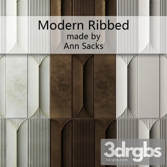 Modern Ribbed By Ann Sacks 3D Model Download