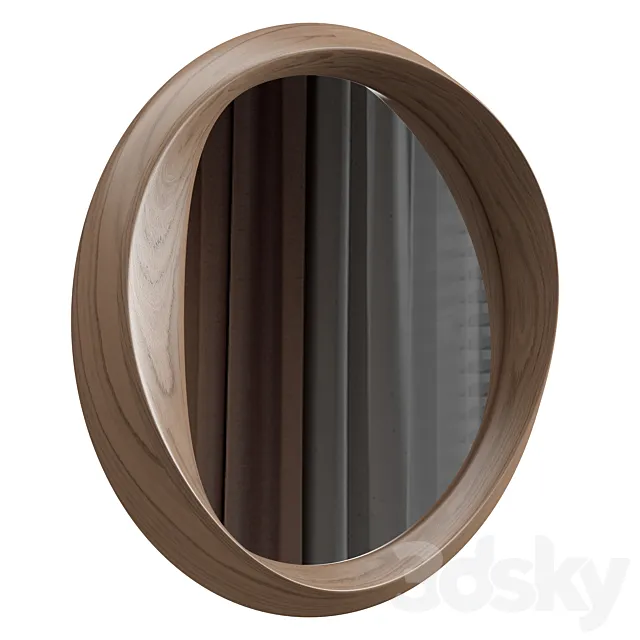 Modern round mirror 3D Model