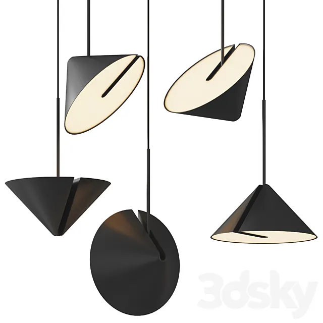 Modern Scandinavian Light Pendant 3D Model Modern Scandinavian Light Pendant 3D Model