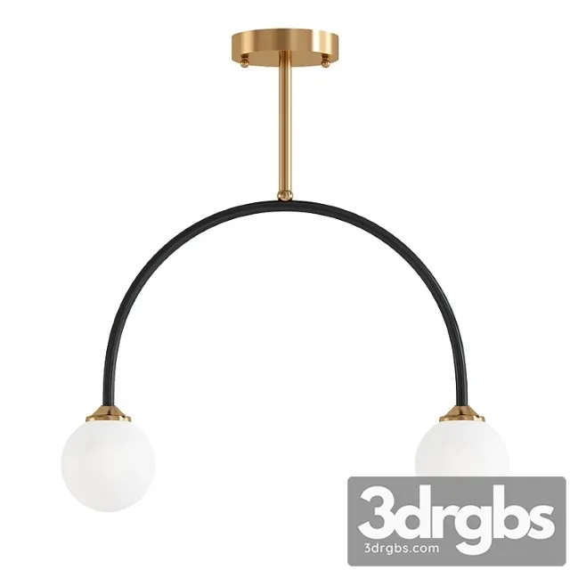 Modern simple 2 light arched brass Modern simple 2 light arched brass