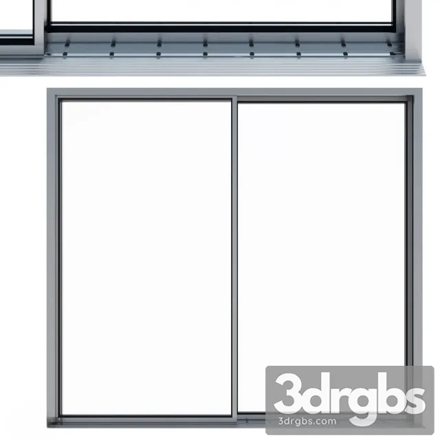Modern Sliding Window 3D Model Download