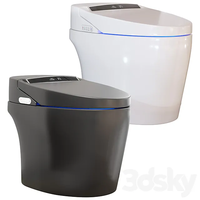 Modern smart automatic toilet 3D Model Modern smart automatic toilet 3D Model