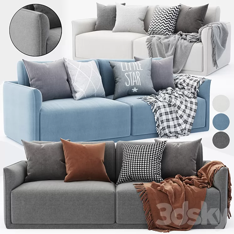 Modern sofa 3D Model