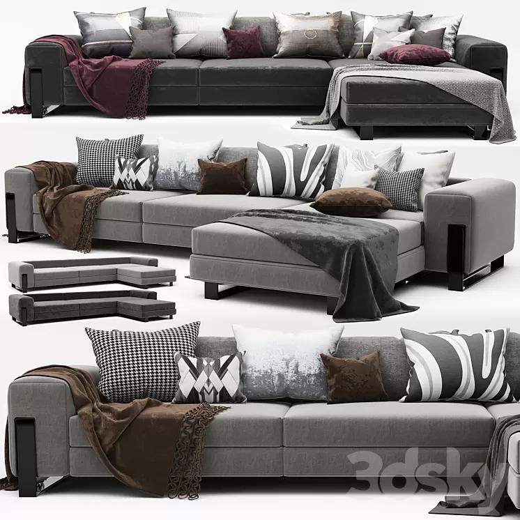 Modern sofa 3D Model Modern sofa 3D Model