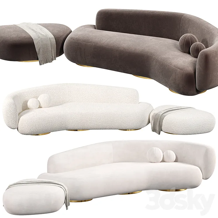 Modern Sofa 3D Model Free Download