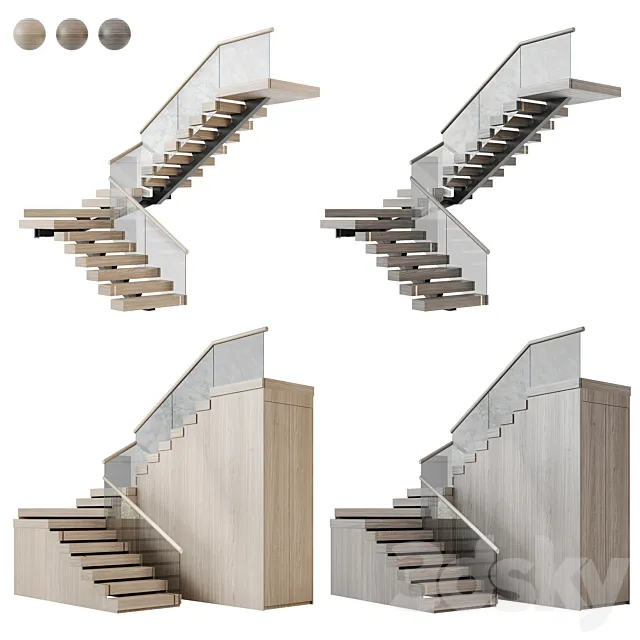 Modern staircase 18 Free Download