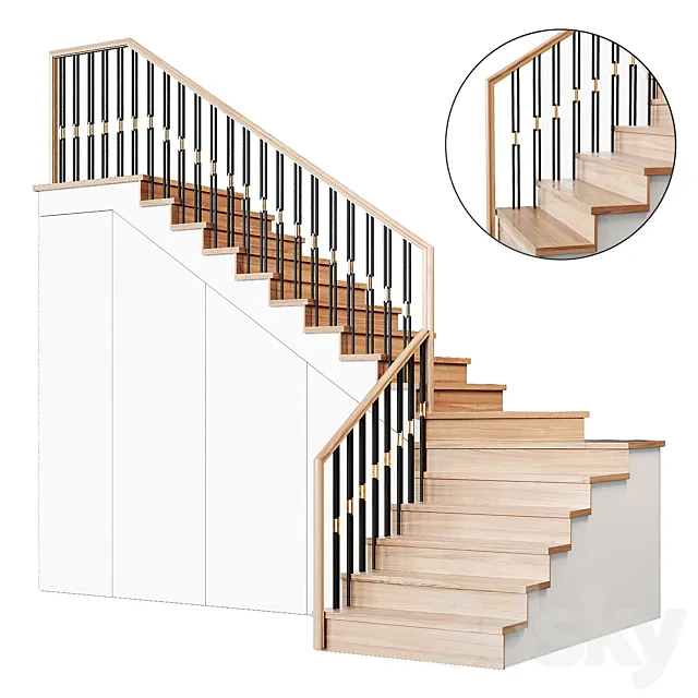 Modern staircase 26 Free Download