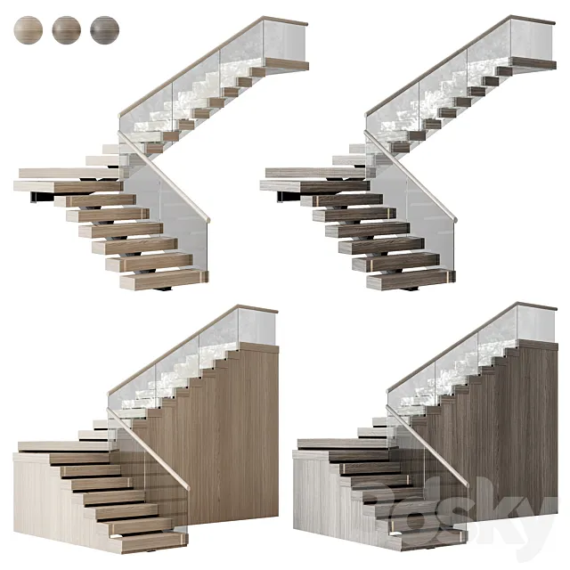 Modern staircase 30 3D Model
