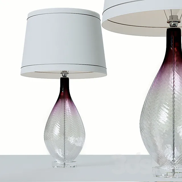 Modern Studio Art Glass Console Lamp. 3D Model