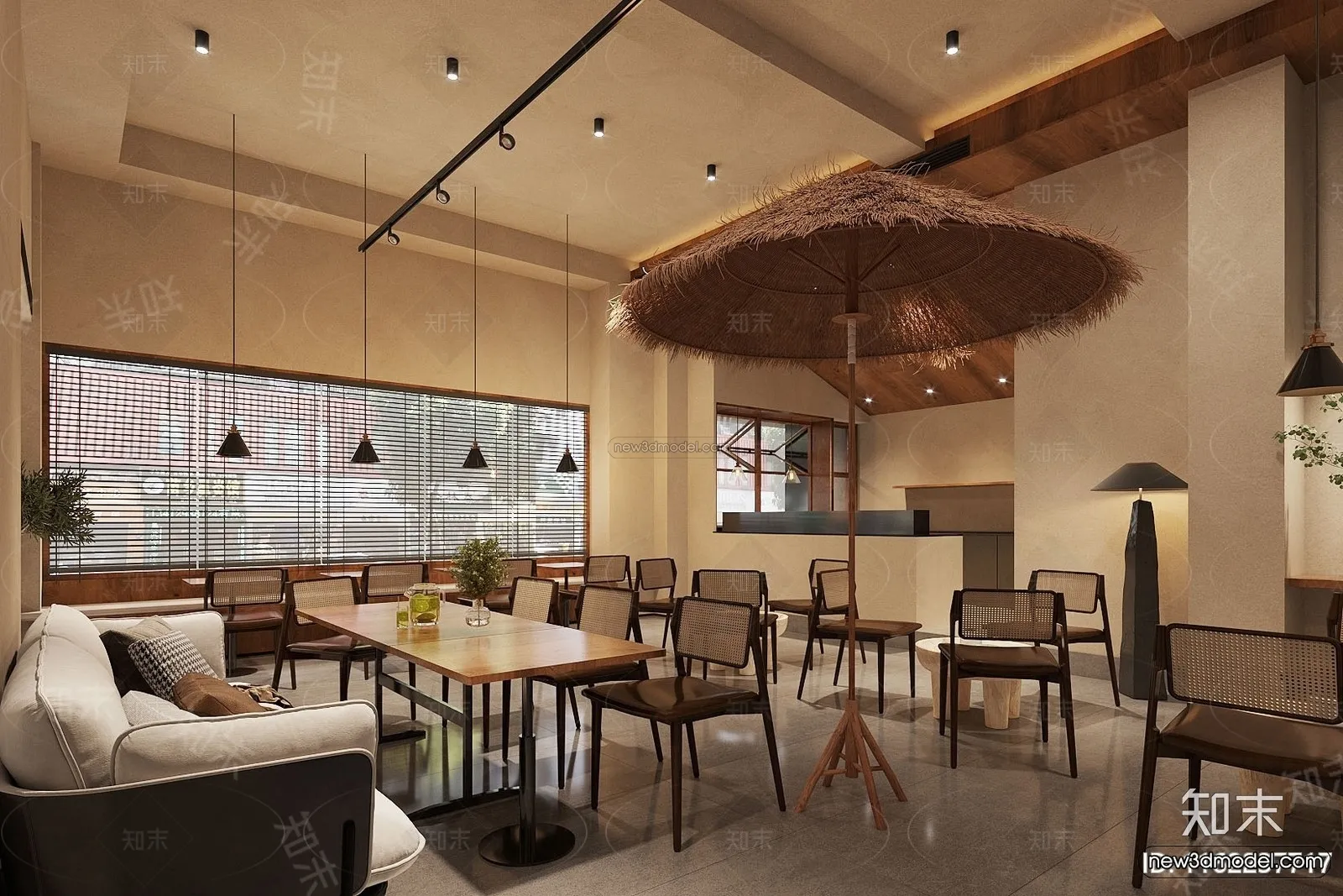 Modern Style Interior 3D Blocks and 3D Models – Coffee Shop 3D Scene – 817 – CORONA Modern Style Interior 3D Blocks and 3D Models – Coffee Shop 3D Scene – 817 – CORONA