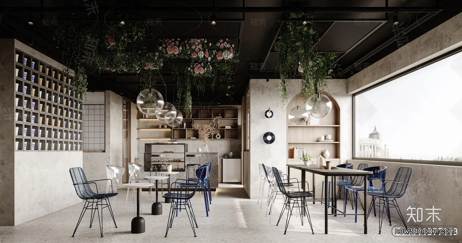 Modern Style Interior 3D Blocks and 3D Models – Coffee Shop 3D Scene – 818 – CORONA Modern Style Interior 3D Blocks and 3D Models – Coffee Shop 3D Scene – 818 – CORONA